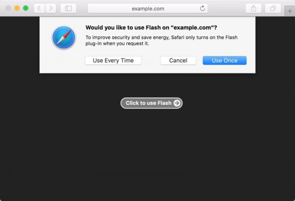 macOS Sierra新版Safari 10将默认禁用Flash插件
